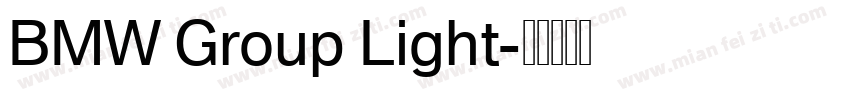 BMW Group Light字体转换